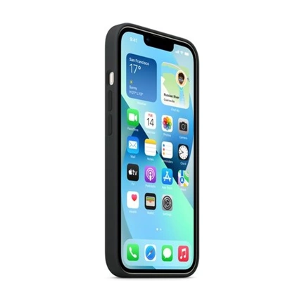 APPLE iPhone 13 MagSafe szilikontok – éjfekete
