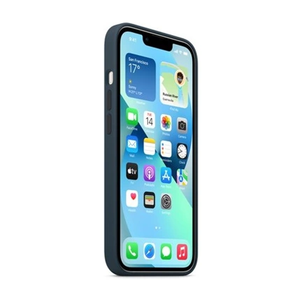 APPLE iPhone 13 MagSafe szilikontok – mély indigókék