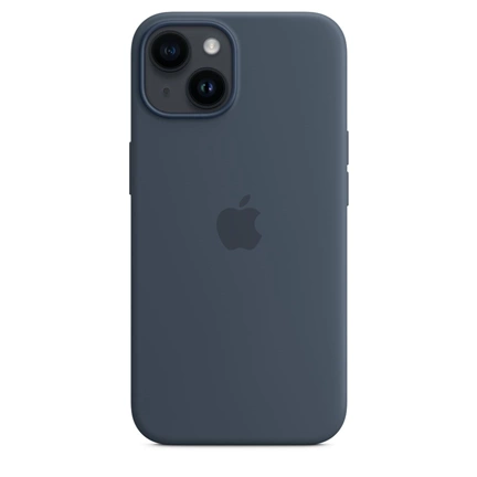 APPLE iPhone 14 MagSafe szilikontok – viharkék