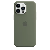 APPLE iPhone 14 Pro Max MagSafe szilikontok – olíva