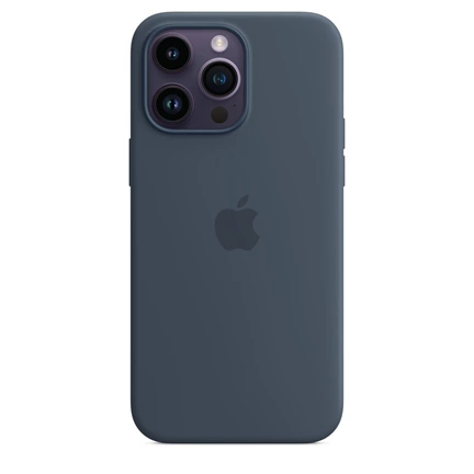 APPLE iPhone 14 Pro Max MagSafe szilikontok – viharkék