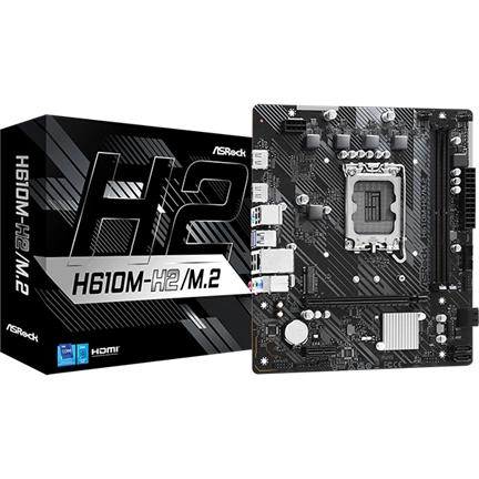 ASROCK Alaplap S1700 H610M-H2/M.2 INTEL H610, mATX