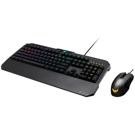 ASUS TUF Gaming K5 HUN fekete USB világító billentyűzet + TUF Gaming M5 gamer egér ASUS TUF Gaming K5 HUN fekete USB világító billentyűzet + TUF Gaming M5 gamer egér