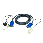 ATEN VanCryst Kábel Portváltó VGA + audio,   3m - 2L-5203B