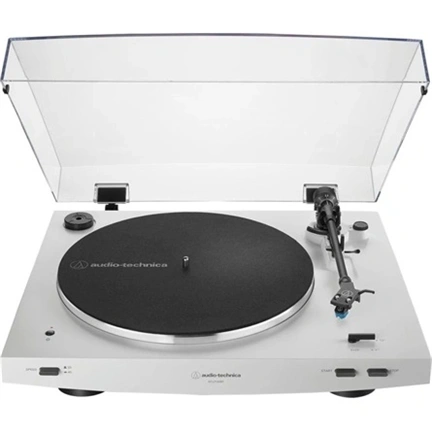 AUDIO TECHNIKA AT-LP3XBTWH szíjhajtású lemezjátszó, teljesen automatikus működtetésű, fehér