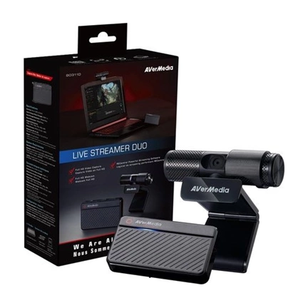 AVerMedia Live Streamer Duo BO311D Streaming Kit (Webcam + Capture Box)