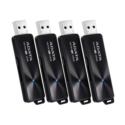 Adata USB 3.1 Flash Drive UE700 Pro 64GB, R/W 360/180 MB/s BLACK