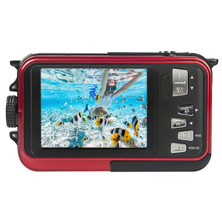 Agfa WP8000 vízálló kompakt digitális fényképezőgép, piros