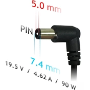 Akyga Dell 90W notebook hálózati töltő adapter (7.4x5x0.6mm)