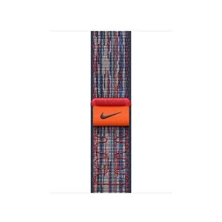 Apple 40 mm-es kék-piros Nike sportpánt