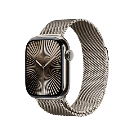 Apple 42 mm-es natúr titán milánói szíj