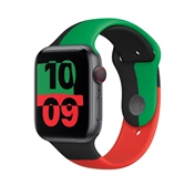 Apple 44 mm-es Black Unity sportszíj – S/M