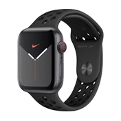 Apple 44 mm-es, antracit-fekete Nike sportszíj – normál
