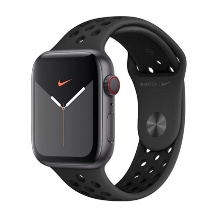 Apple 44 mm-es, antracit-fekete Nike sportszíj – normál