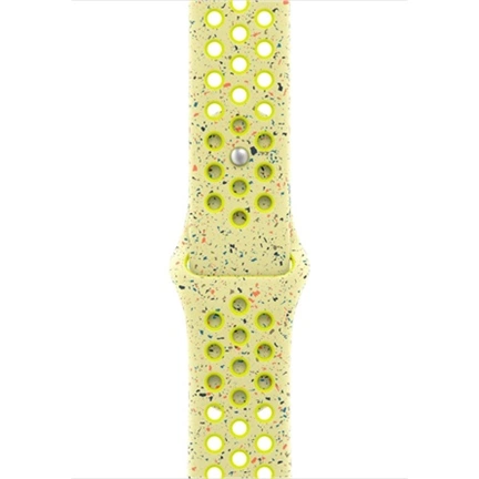 Apple 46 mm-es neonzöld csobbanás Nike sportszíj – S/M