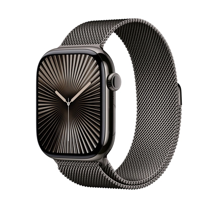 Apple 46 mm-es palaszürke milánói szíj – M/L