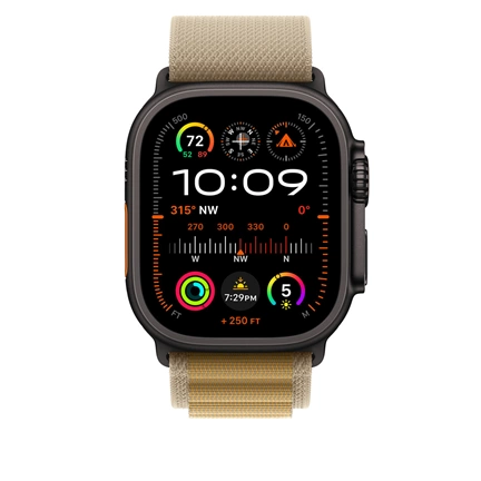 Apple 49 mm-es drapp Alpesi pánt – M – fekete titán