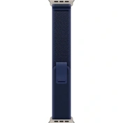 Apple 49 mm-es kék Terep pánt – S/M – natúr titán