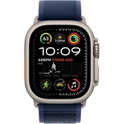 Apple 49 mm-es kék Terep pánt – S/M – natúr titán