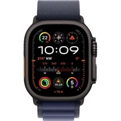 Apple 49 mm-es tengerészkék Alpesi pánt – M – fekete titán