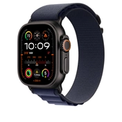 Apple 49 mm-es tengerészkék Alpesi pánt – S – fekete titán
