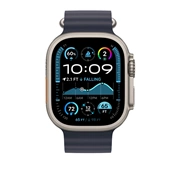 Apple 49 mm-es tengerészkék Óceán szíj – natúr titán