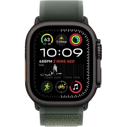 Apple 49 mm-es zöld Terep pánt – S/M – fekete titán