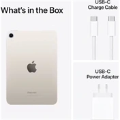 Apple 8,3" iPad mini (A17 Pro) 256GB Wi-Fi Starlight (fehér)