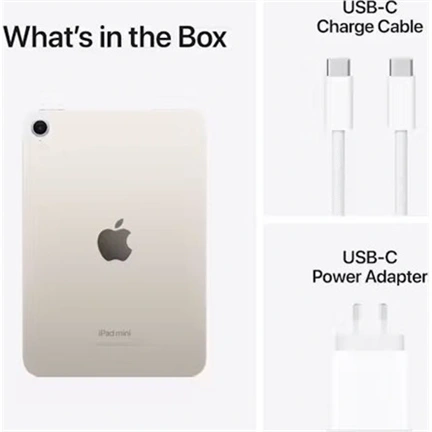 Apple 8,3" iPad mini (A17 Pro) 256GB Wi-Fi Starlight (fehér)
