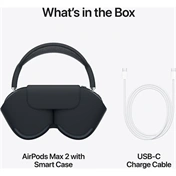 Apple AirPods Max 2 fejhallgató - Bluetooth 5.3 + USB-C, Hi-Fi hangzás, aktív zajkioltás, éjfekete