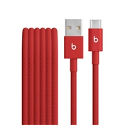 Apple Beats USB-A – USB-C szőtt borítású kábel (1,5 m) – pulzáló piros
