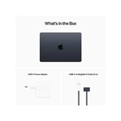 Apple MacBook Air 13"/M2 chip 8 magos CPU és GPU/16GB/256GB SSD/fekete laptop