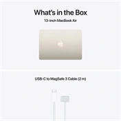 Apple MacBook Air notebook 13,6" M5 (10 magos CPU, 10 magos GPU), 16GB, 1TB SSD – csillagfény