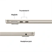 Apple MacBook Air notebook 13,6" M5 (10 magos CPU, 10 magos GPU), 16GB, 1TB SSD – csillagfény