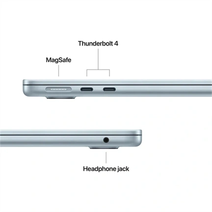 Apple MacBook Air notebook 13,6" M5 (10 magos CPU, 10 magos GPU), 24GB, 1TB SSD – égkék