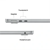 Apple MacBook Air notebook 13,6" M5 (10 magos CPU, 8 magos GPU), 16GB, 512GB SSD – ezüst