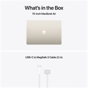 Apple MacBook Air notebook 15,3" M5 (10 magos CPU, 10 magos GPU), 16GB, 512GB SSD – csillagfény