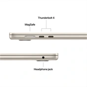 Apple MacBook Air notebook 15,3" M5 (10 magos CPU, 10 magos GPU), 24GB, 1TB SSD, csillagfény