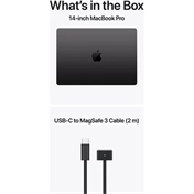 Apple MacBook Pro notebook 14" M5 (10 magos CPU, 10 magos GPU), 24GB, 1TB SSD – éjfekete