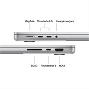 Apple MacBook Pro notebook 14" M5 Max (18 magos CPU, 32 magos GPU), 36GB, 2TB SSD – ezüst
