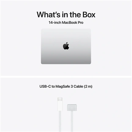 Apple MacBook Pro notebook 14" M5 Max (18 magos CPU, 32 magos GPU), 36GB, 2TB SSD – ezüst