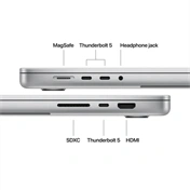 Apple MacBook Pro notebook 16" M5 Max (18 magos CPU, 32 magos GPU), 36GB, 2TB SSD – ezüst