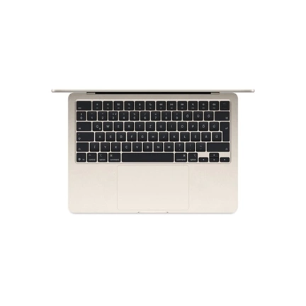 Apple Macbook Air 13.6"  M4 10C CPU/10C GPU, 16GB/512GB - Starlight - HUN KB