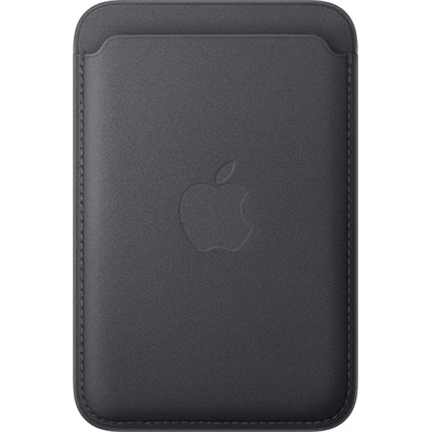 Apple MagSafe-rögzítésű iPhone FineWoven-szövettárca – fekete