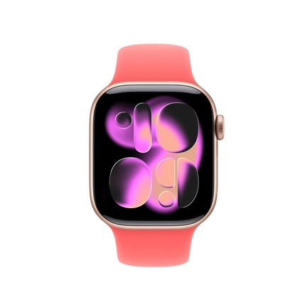 Apple Watch 42mm-es sportszíj, élénk guava – S/M
