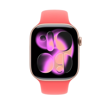 Apple Watch 46mm-es sportszíj, élénk guava – S/M