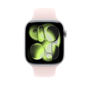 Apple Watch 46mm-es sportszíj, halvány rózsaszín – M/L