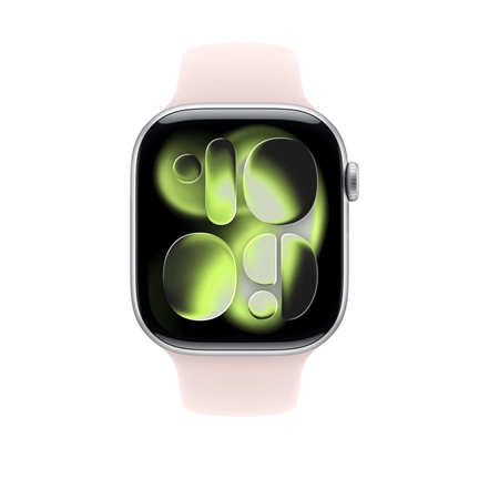 Apple Watch 46mm-es sportszíj, halvány rózsaszín – M/L