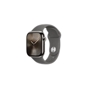 Apple Watch S10 Cellular 42mm Natural Titanium Case with Stone Grey Sport Band - S/M Okosóra Apple Watch S10 Cellular 42mm Natural Titanium Case with Stone Grey Sport Band - S/M Okosóra