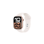 Apple Watch S10 Cellular 42mm Rose Gold Alu Case with Light Blush Sport Band - M/L Okosóra
